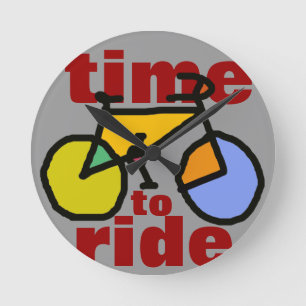 time to ride ~ bike ronde klok