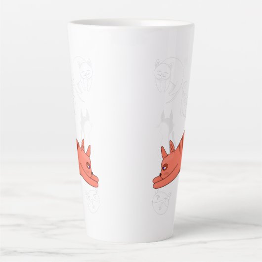 Time to Stretch Two-Tone Coffee Mug Teapot Latte Mok (Voorkant)