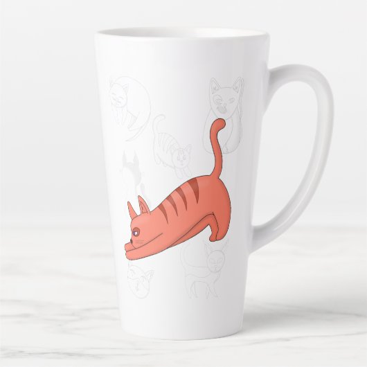 Time to Stretch Two-Tone Coffee Mug Teapot Latte Mok (Rechts)