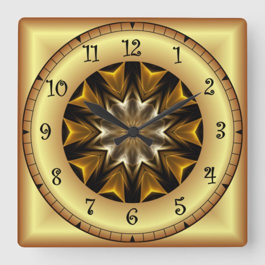 Time Travel ~ Avant-Garde Design TTA 01 ~ Vierkante Klok (Voorkant)