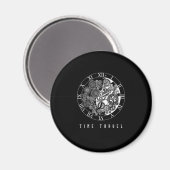 Time Travel Clock Watch Future Past Fiction Gift Magneet (Voorkant / Achterkant)