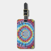 Time Travel Tunnel Tie Dye Bagagelabel (Voorkant verticaal)
