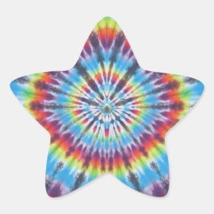 Time Travel Tunnel Tie Dye Ster Sticker