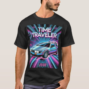 Time Traveler Retro 80s T-Shirt - Futurist Car