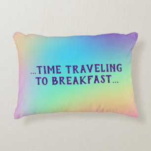 "Time Travellers To Breakfast" Coussin