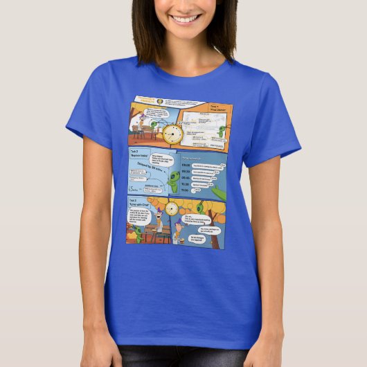 Time Winner Comics Vrouw T-shirt (Voorkant)