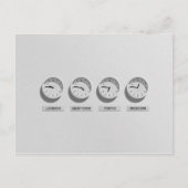 Time Zones World Traveler Briefkaart (Voorkant)