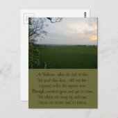 Timeless Beltane Sunset Briefkaart (Voorkant / Achterkant)