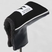 Timeless Black Wedding Golfheadcover (3/4 voorkant)