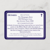 Timeless Catholic Monogrammed Enclosure Card Informatiekaartje (Voorkant)