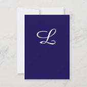 Timeless Catholic Monogrammed Response Card RSVP Kaartje (Achterkant)