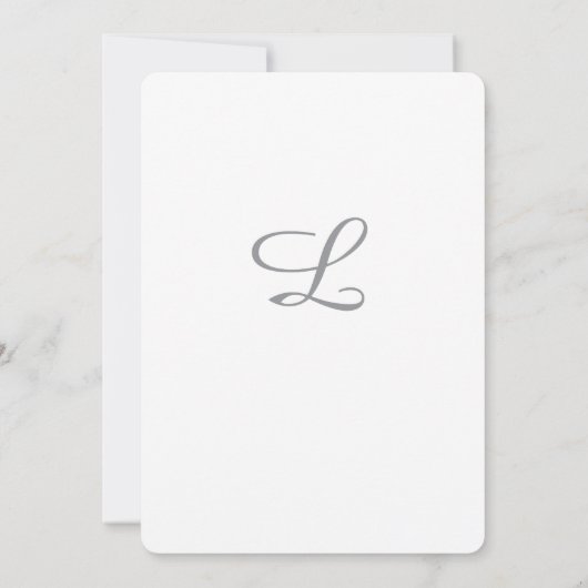 Timeless Catholic Monogrammed Wedding Invitation (Dos)