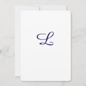 Timeless Catholic Monogrammed Wedding Invitation Kaart (Achterkant)