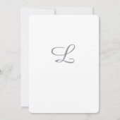 Timeless Catholic Monogrammed Wedding Invitation Kaart (Achterkant)