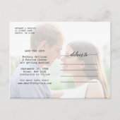 Timeless Chic Enregistrer la date Faire-part photo (Dos)