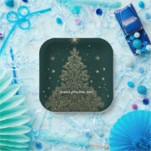 “Timeless Christmas Luxury” Papieren Bordje (Feest)