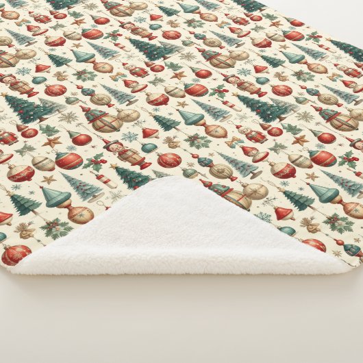 Timeless Christmas Toys Sherpa Deken (3/4)