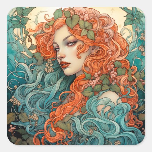 Timeless Classic, Valentijns Vierkante Sticker (Voorkant)