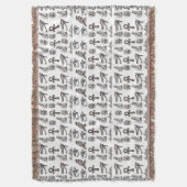 Timeless Egyptian Antiquities Digital Patterns Deken (Voorkant Verticaal)