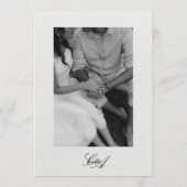 Timeless, Elegant Wedding Invitation Kaart (Achterkant)