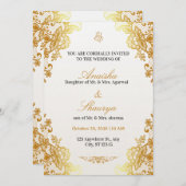 Timeless Elegant Wedding Invitation | Romantic Kaart (Voorkant / Achterkant)