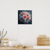 Timeless Flower arrangement voor haar Poster (Keuken)