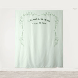 Timeless Flower Weduwfoto Booth Backdrop Wandkleed