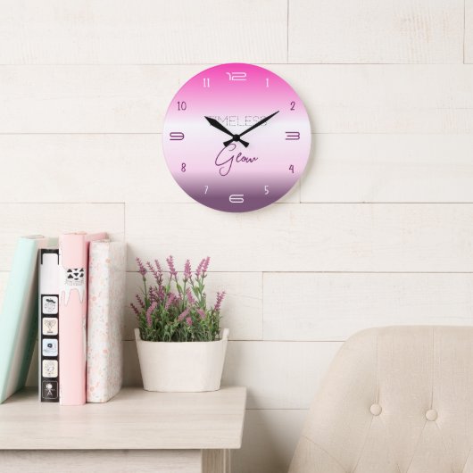 Timeless Glow Gradient Wall Clock Grote Klok (Leeskamer)
