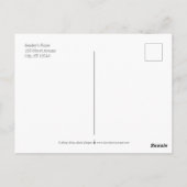 Timeless Grid EDITABLE KLEUR Dank u Briefkaart (Achterkant)