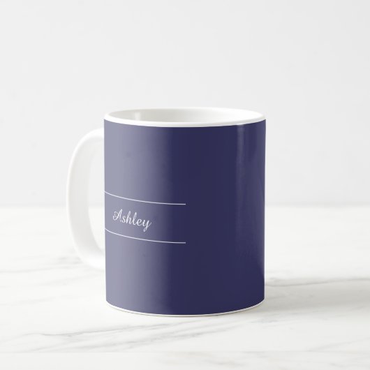 Timeless - Indigo Blue Name Mug (Devant gauche)
