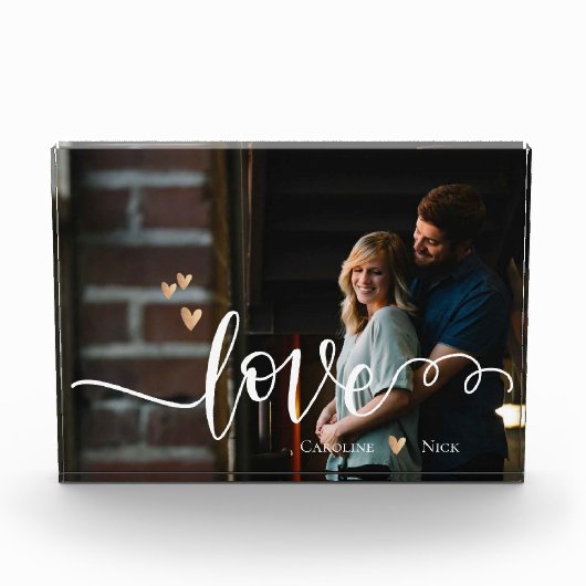 Timeless Love Script Photo Memory Bloc (Devant)