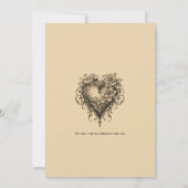 Timeless Love |  thema bruiloft Kaart (Achterkant)