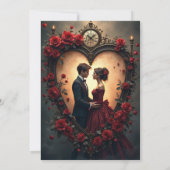 Timeless Love –Victorian Gothic Wedding Collection Save The Date (Achterkant)