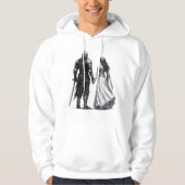 Timeless Medieval Romance Illustration Hoodie (Voorkant)