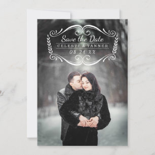 Timeless Moderne Photo Save the Date Classique
