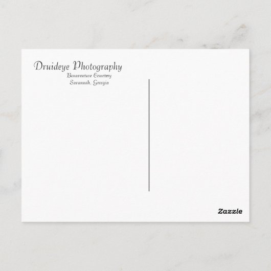 Timeless monk briefkaart (Achterkant)