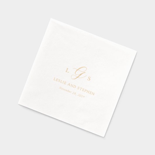 Timeless Monogram Elegant Wedding (Gauche)