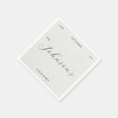 Timeless, Personalized Napkins Servet (Hoek)