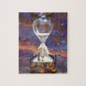 Timeless puzzle hourglass clock (Vertical)