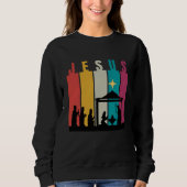 Timeless Reverence: Retro Christmas Sweatshirt (Devant)