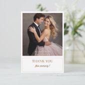 Timeless Romance Photo Mariage Merci Cartes (Debout devant)