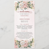 Timeless Rose Gold Flowers and Greenery Program Programma (Voorkant)
