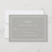 Timeless RSVP-kaart | Greige RSVP Kaartje (Voorkant)