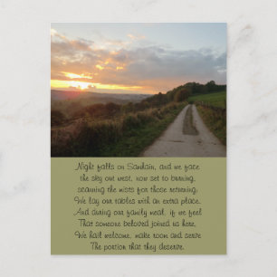 Timeless Samhain Sunset Briefkaart