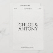 Timeless, Save The Date (Devant / Derrière)