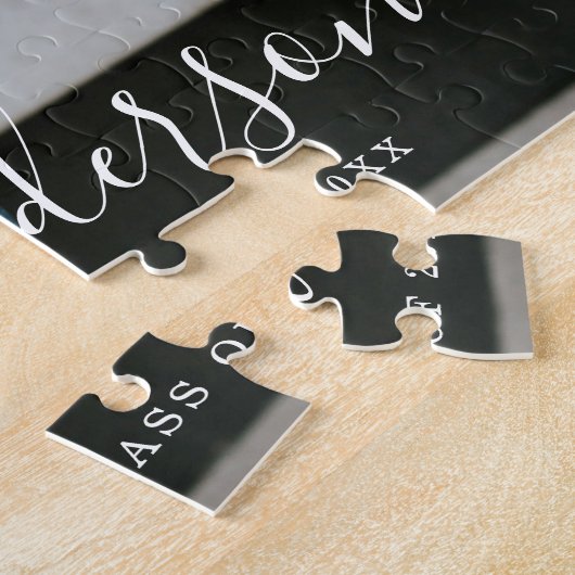 Timeless Script Photo Afstuderen Legpuzzel (Zijkant)