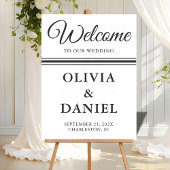 Timeless Script Wedding Welcome Sign Acryl Bord