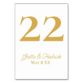 Timeless Simple Elegance Gold Script Weddenschap Kaart (Achterkant)