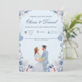 Timeless Wedding Invitation – Customizable (Debout devant)