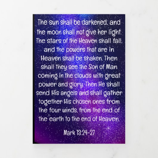 Timeline of Biblical Events Tri-Fold Card Drieluik Kaart (Cover)